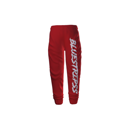 RED BLUESTRIPSS SWEATPANTS